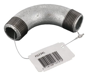 Kształtka rurowa nr 3 kolano 90° gwint zew./ gwint zew. ocynk, 3/4" FG334L