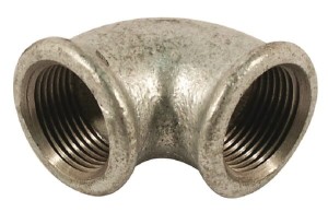 Kształtka rurowa nr 90 złączka kątowa 90° gwint wew./ gwint wew. ocynk, 1/8" FG9018