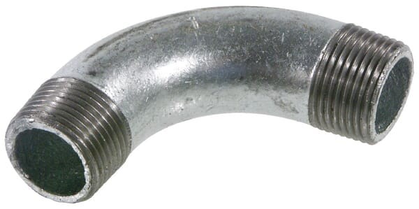 Kształtka rurowa nr 3 kolano 90° gwint zew./ gwint zew. ocynk, 1 1/2" FG3112