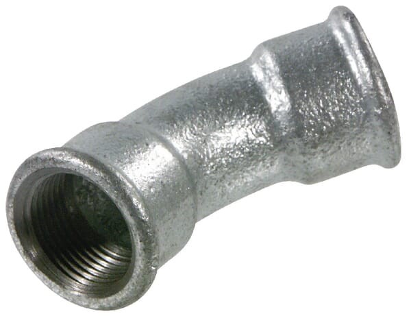 Kolano 45° ocynk. 2xGW 2" FG412