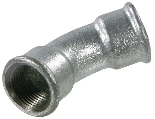Kolano 45° ocynk. 2xGW 3/8" FG4138