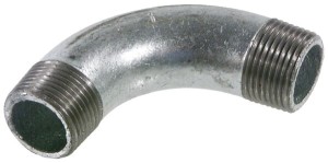 Kształtka rurowa nr 3 kolano 90° gwint zew./ gwint zew. ocynk, 1/2" FG312