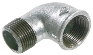 Kształtka rurowa nr 92 złączka kątowa 90° gwint wew./ gwint zew. ocynk, 2 1/2" FG92212