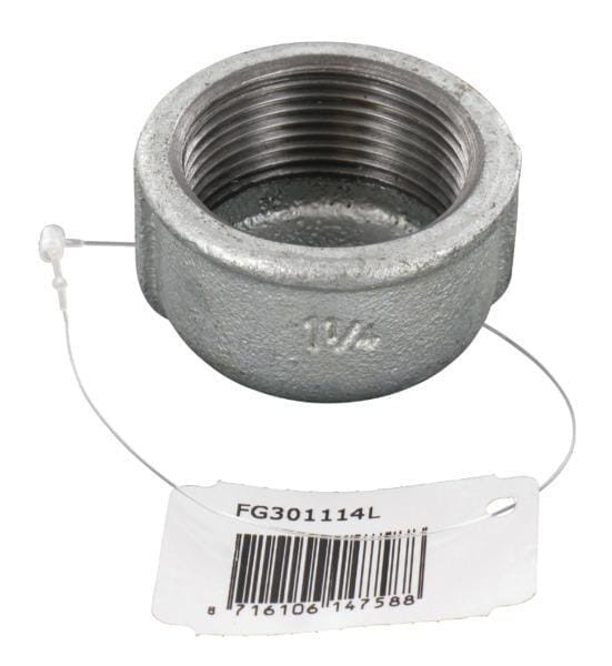 Kształtka rurowa nr 301 zaślepka okrągła gwint wew. ocynk, 1 1/4" FG301114L