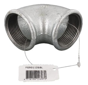Kształtka rurowa nr 90 złączka kątowa 90° gwint wew./ gwint wew. ocynk,1 1/2" FG90112SBL