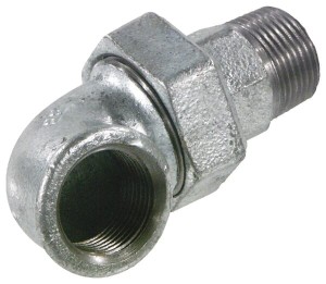 Kształtka rurowa nr 98 złączka kątowa gwint wew./ gwint zew. ocynk, 1 1/4" FG98114