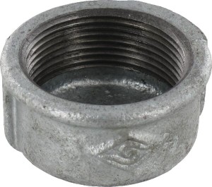 Kształtka rurowa nr 301 zaślepka okrągła gwint wew. ocynk, 1 1/2" FG301112L