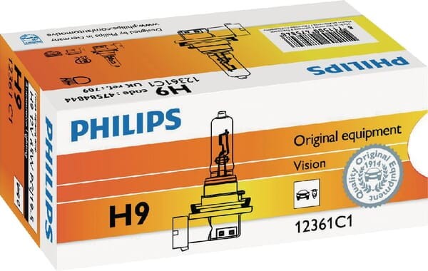 Żarówka halogenowa H9 12V 65W PGJ19-5 Philips GL12361