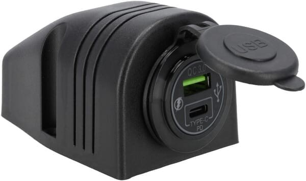 Gniazdo USB-C + USB-A 12/24V powierzchniowe GSM053