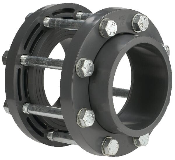 Zestaw przyłączeniowy z PCW do zaworu klapowego odcinającego VdL, DN 200 200 x 200 mm KIT200