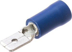 Końcówka przewodu płaska, męska, niebieska 1.5-2.5mm² 4.8x0.8 mm op. 100 szt. LA9061KR