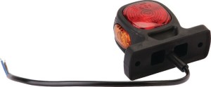 Lampa obrysowa LED, okrągła 12/24V czerwona/pomarańczowa/przezroczysta przykręcana Britax L450110LMV