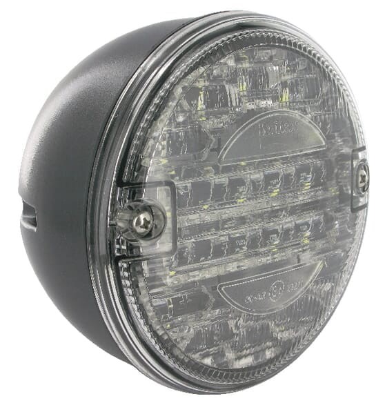 Lampa cofania LED, okrągła 24V przezroczysta przykręcana Ø 140 mm 1 szt. LED Britax L1402L24V