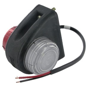 Lampa obrysowa LED, okrągła 12V przezroczysta/czerwona przykręcana Britax L428104L12V