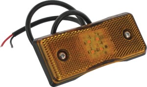 Lampa obrysowa LED, prostokątna 12/24V pomarańczowa przykręcana Britax L4601LDV