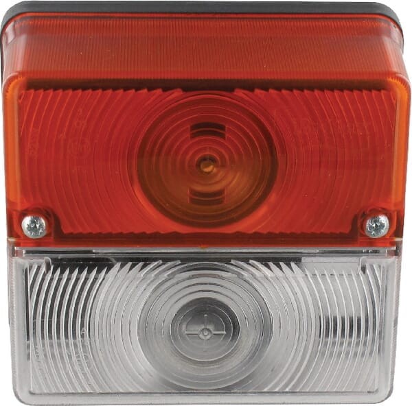 Lampa kierunkowskazu i postoju halogenowa, przednia, kwadratowa 12/24V przykręcana 105x97x52 mm Britax P908706