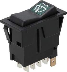 Przełącznik kołyskowy, I-0-(II), on-on-mom, 12V, 8-pin, spryskiwacz szyby przedniej SW10041KR
