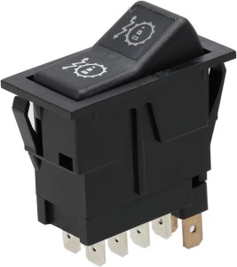Przełącznik kołyskowy, I-0-II, on-on-on, 12V, 8-pin, podwójna stopniowa regulacja czułości przekładni SW10051KR