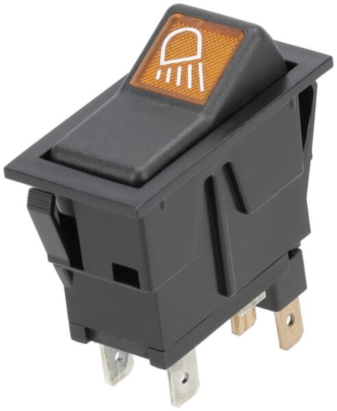 Przełącznik kołyskowy, I-0, on-on, 12V, 4-pin, lampa robocza prawa SW10035KR