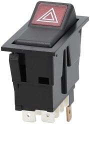 Przełącznik kołyskowy, I-0, 12V, 7-pin, światła awaryjne SW10037KR