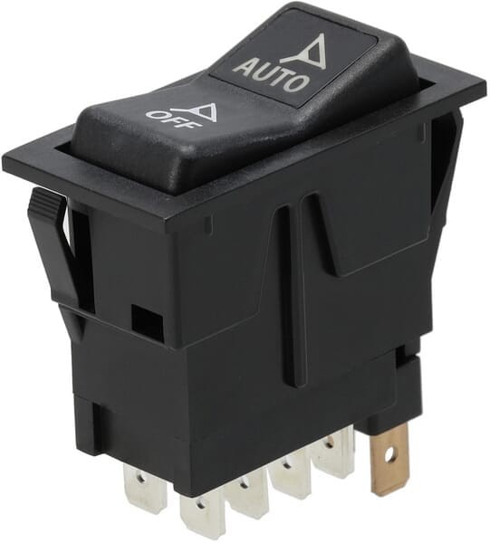 Przełącznik kołyskowy, I-0-(II), on-on-mom, 12V, 8-pin, opcje układu kierowniczego SW10047KR