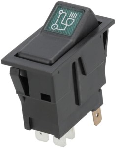 Przełącznik kołyskowy, I-0, off-on, 12V, 4-pin, reflektor pomocniczy SW10050KR
