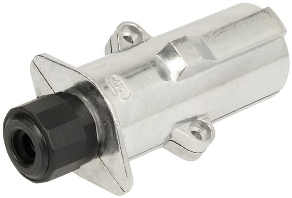 Wtyczka przyczepy 7-pin aluminiowe 24V przyłącze przewodu skręcane TR00012KR