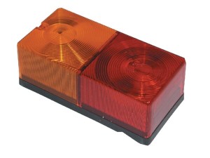 Lampa tylna zespolona, prostokątna 12/24V pomarańczowa/czerwona przykręcana 160x56x80 mm Britax TOR2446