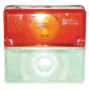 klosz lampy, lewy/prawy pomarańczowy/przezroczysty kwadratowy Britax TOR4509