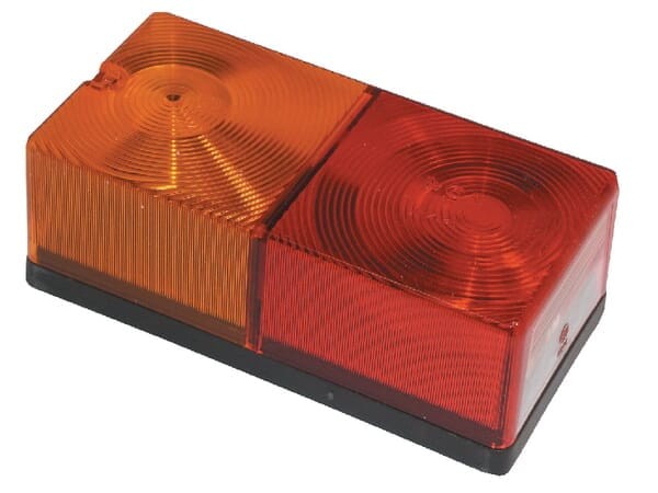 Lampa tylna zespolona, prostokątna 12/24V pomarańczowa/czerwona przykręcana 160x56x80 mm Britax TOR2445