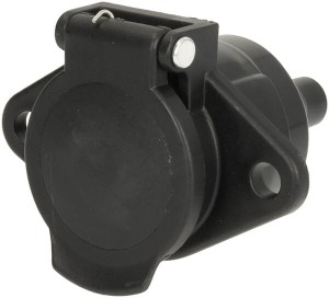 Gniazdo przyczepy 7-pin z  deklem z tworzywa 24V przyłącze przewodu skręcane TR00010KR