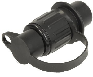 Wtyczka 3-biegunowa z tworzywa sztucznego, 12/24V zaciski płaskie TR00013KR