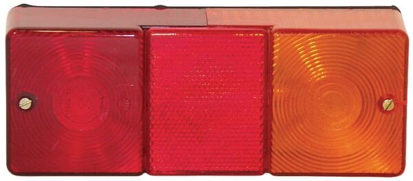 Lampa tylna zespolona, prostokątna 12/24V pomarańczowa/czerwona przykręcana 190x40 mm Britax TOR2480