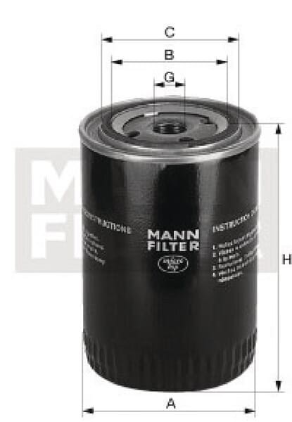 Filtr oleju W112610