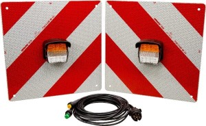 Zestaw tablic ostrzegawczych klasa 2 z lampami LED WB51880KL2