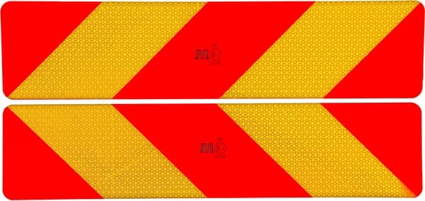 Zestaw tablic ostrzegawczych 566x132 mm (lewa+prawa) WB37154RR