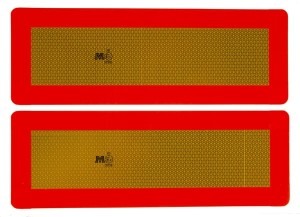 Zestaw tablic ostrzegawczych 566x197 mm (lewa+prawa) WB37179RR