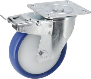 Koło z podstawą skrętną i hamulcem 160 mm WH570FAC160