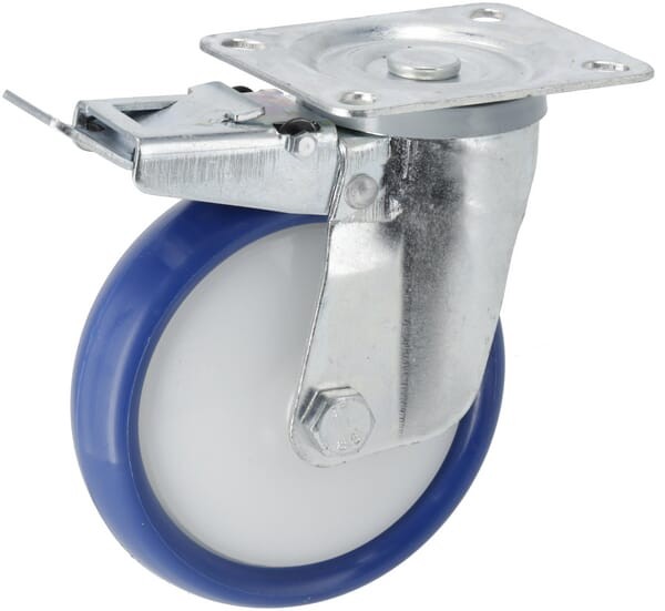 Koło z podstawą skrętną i hamulcem 125 mm WH570FAC125