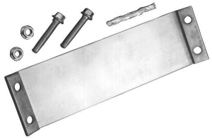 Taśma zaciskowa rury wydechowej, 5" 127 mm ze stali nierdzewnej X004484
