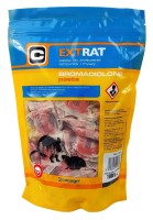 Trutka na myszy i szczury, pasta 1 kg, bromadiolon, Extrat