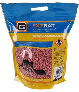 Trutka na myszy i szczury, granulat 3 kg, bromadiolon, Extrat.