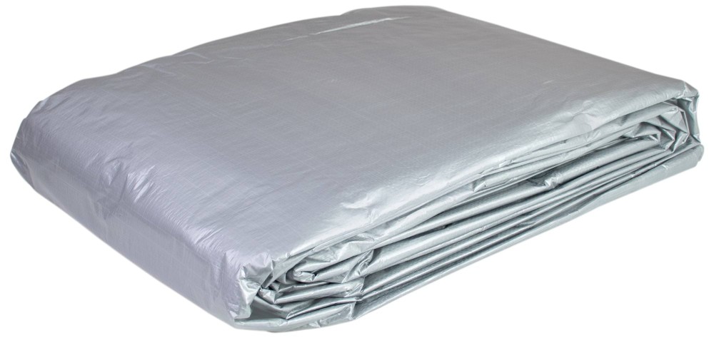 Plandeka 8x12 m, 120 g, srebrna, PE, Can… | poltechparts.pl