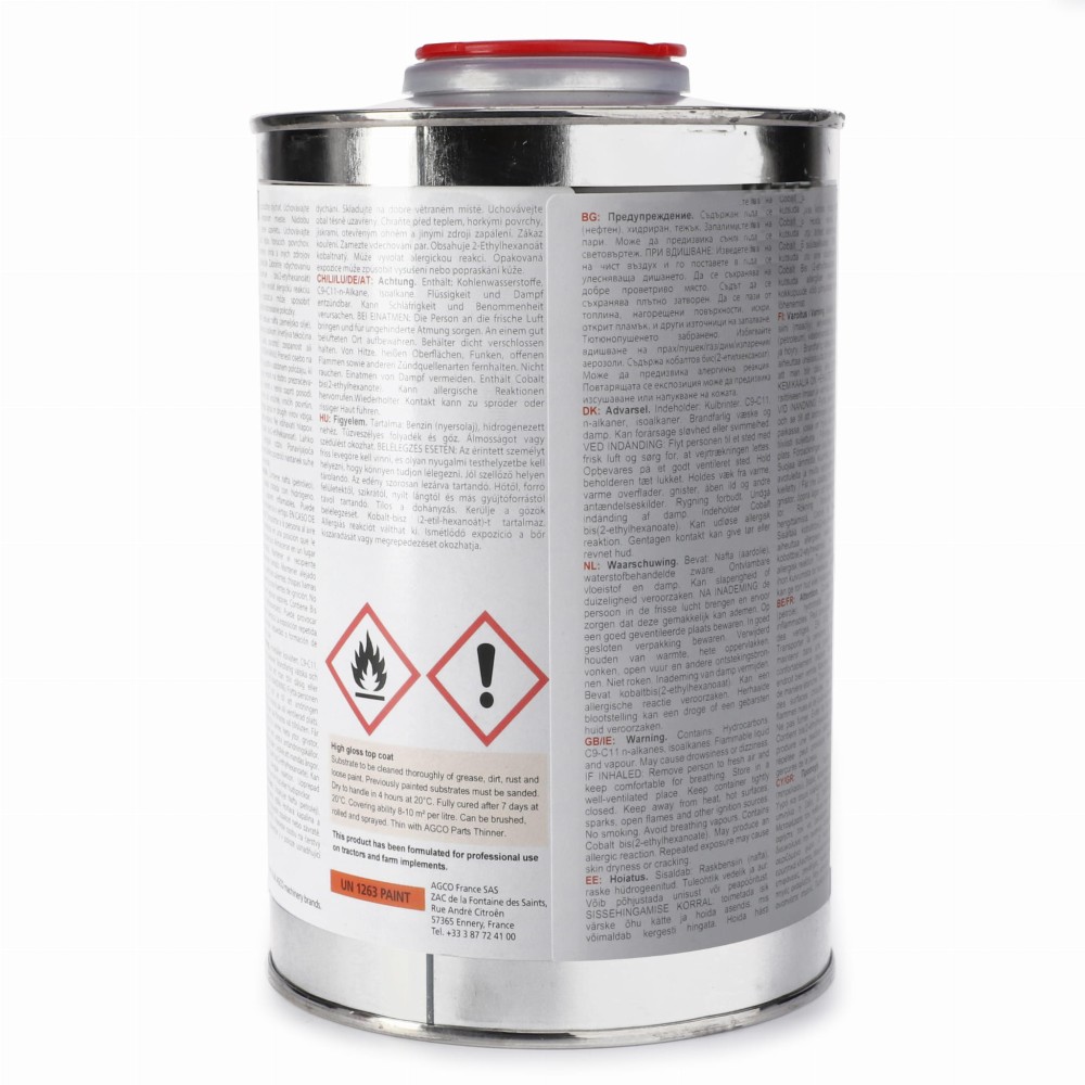 AGCO Parts Thinner / Brush Cleaner 1L 3931044M1