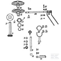 Zęby sprężyste lewe  Fella  461111KR | poltechparts.pl