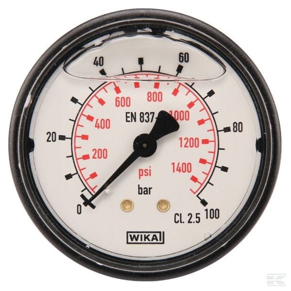 Manometr O63 0 100bar 1" tył | poltechparts.pl