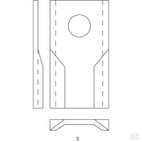 Nożyk kosiarki prawy Fella | poltechparts.pl