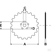 Talerz 20" MSC oryg. AC353952 | poltechparts.pl