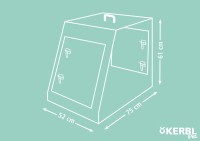 Klatka transportowa dla psa, 75 x 52 x 61… | poltechparts.pl