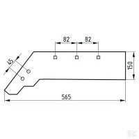 Lemiesz lewy z dłutem Unia PO0389 1117611… | poltechparts.pl